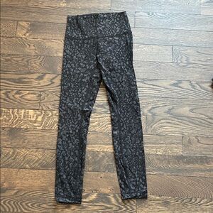 lululemon athletica Black Patterned Leggings